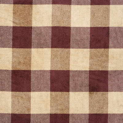 J0576-490 LANCELOT CHECK CLARET G P & J BAKER Fabrics Drapery Upholstery
