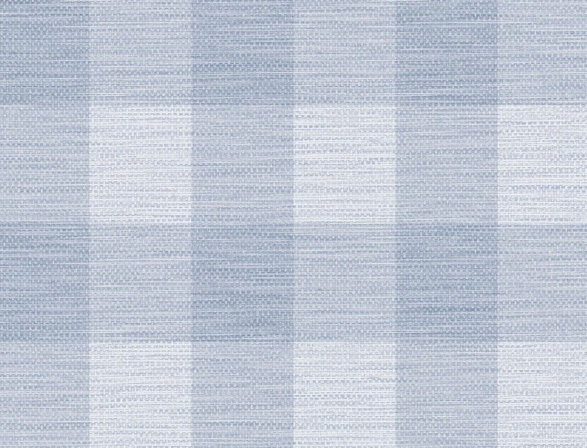 LN10812 Lillian August Luxe Retreat Wallpaper Rugby Gingham Carolina Blue