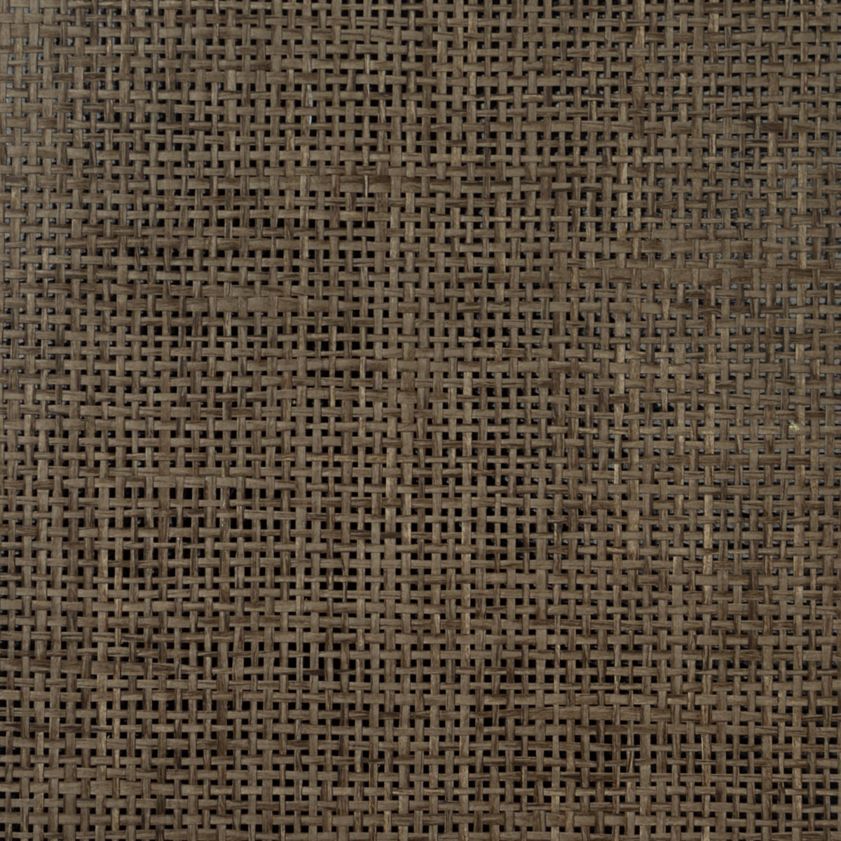 LN11889 Lillian August Lillian August Grasscloth Binder Wallpaper Paperweave Dark Walnut & Black Gloss