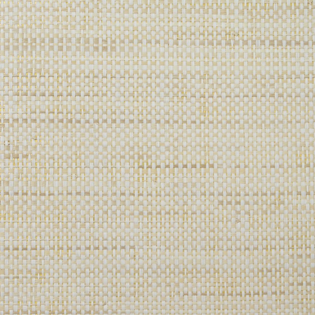 LN11891 Lillian August Lillian August Grasscloth Binder Wallpaper Paper and Raffia Antique White & Gold