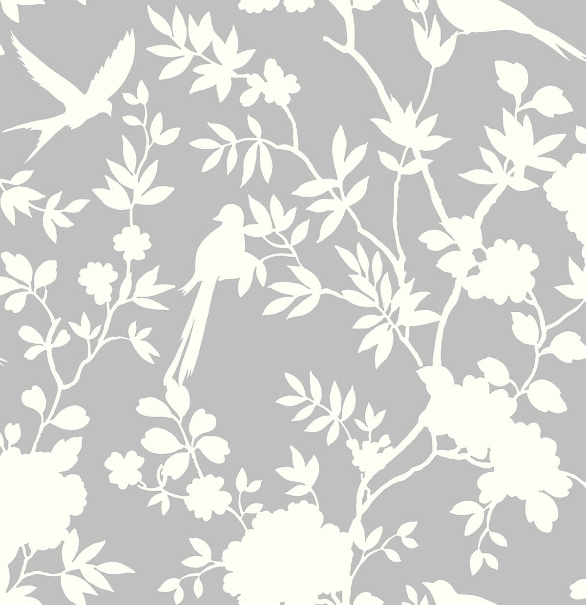 LN20505 Lillian August Lillian August Peel and Stick Wallpaper Mono Toile Harbor Mist