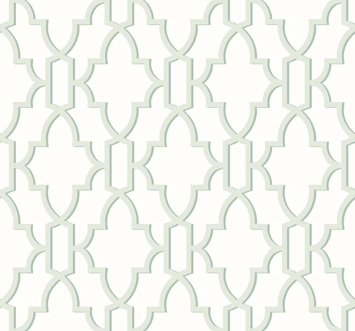 LN21104 Lillian August Lillian August Peel and Stick Wallpaper Coastal Lattice Seaglass