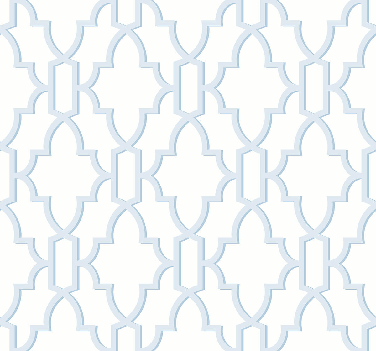 LN21112 Lillian August Lillian August Peel and Stick Wallpaper Coastal Lattice Hampton Blue