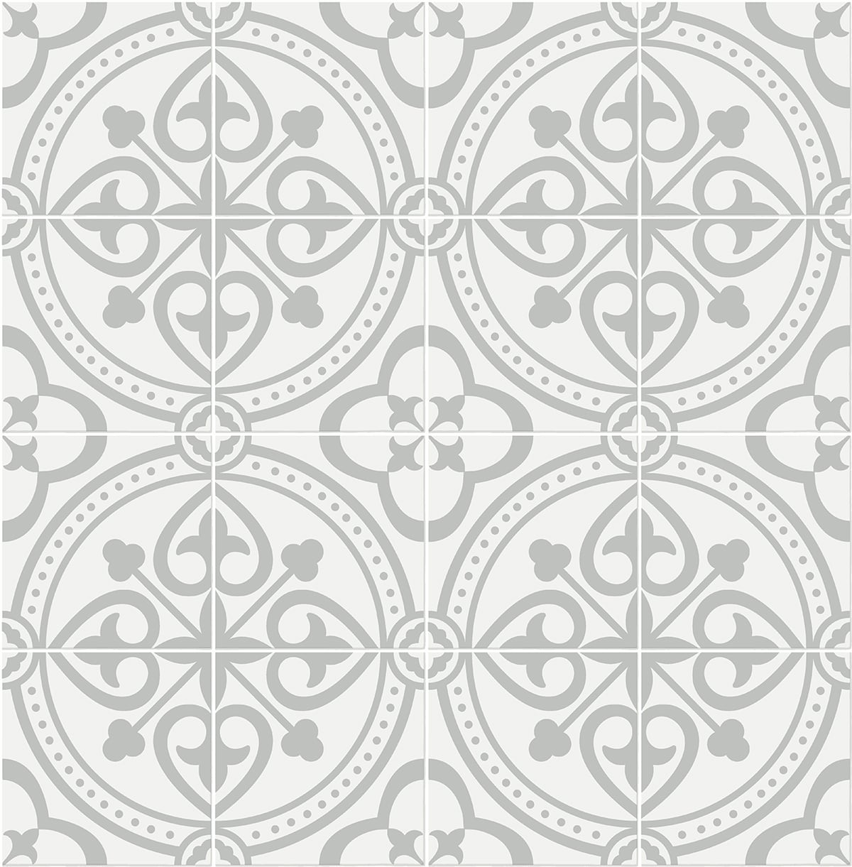 LN30308 Lillian August Lillian August Peel and Stick Wallpaper Villa Mar Tile Harbor Mist