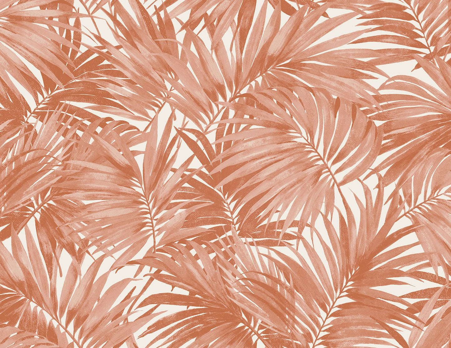 LN40706 Lillian August Coastal Haven Wallpaper Cordelia Tossed Palms Coral