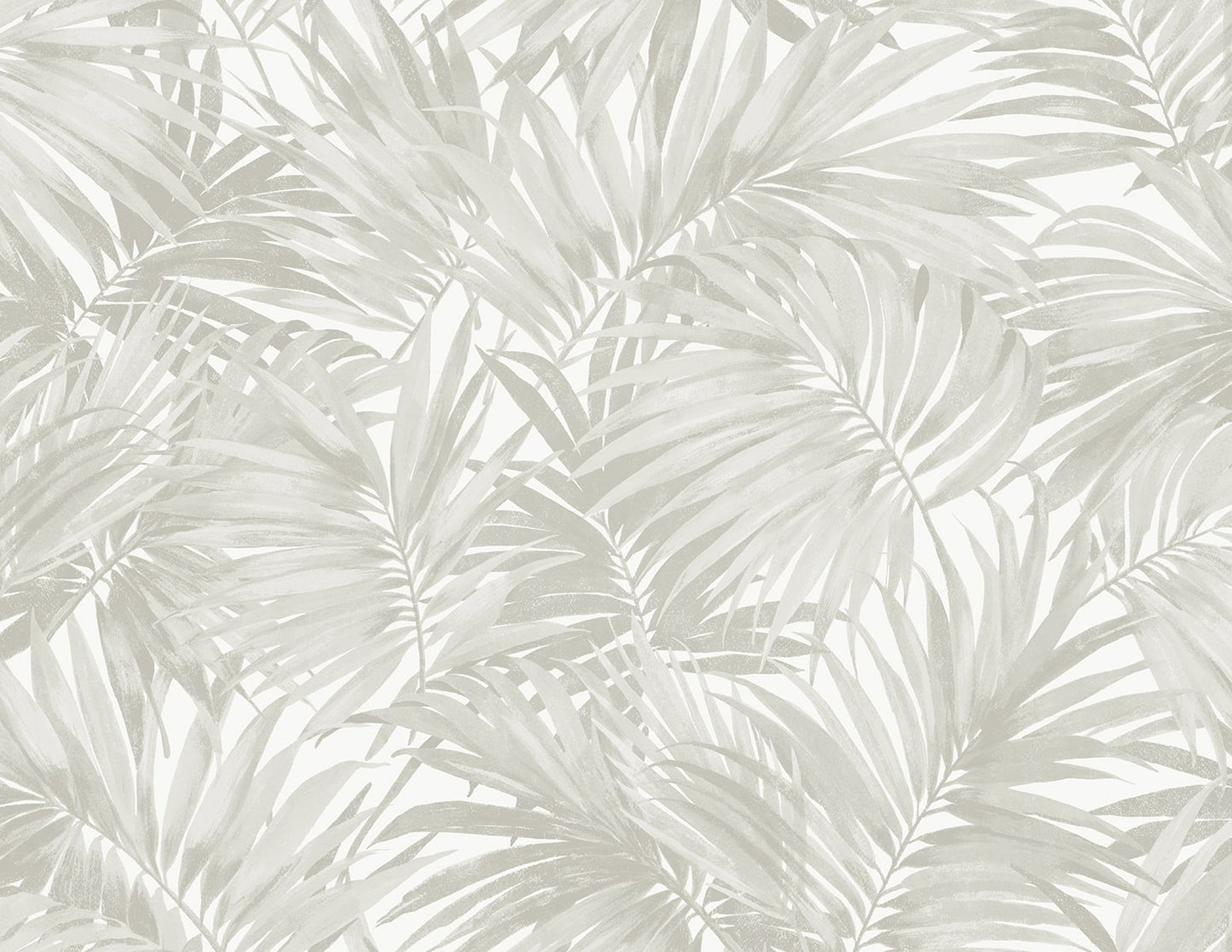 LN40707 Lillian August Coastal Haven Wallpaper Cordelia Tossed Palms Dove Grey
