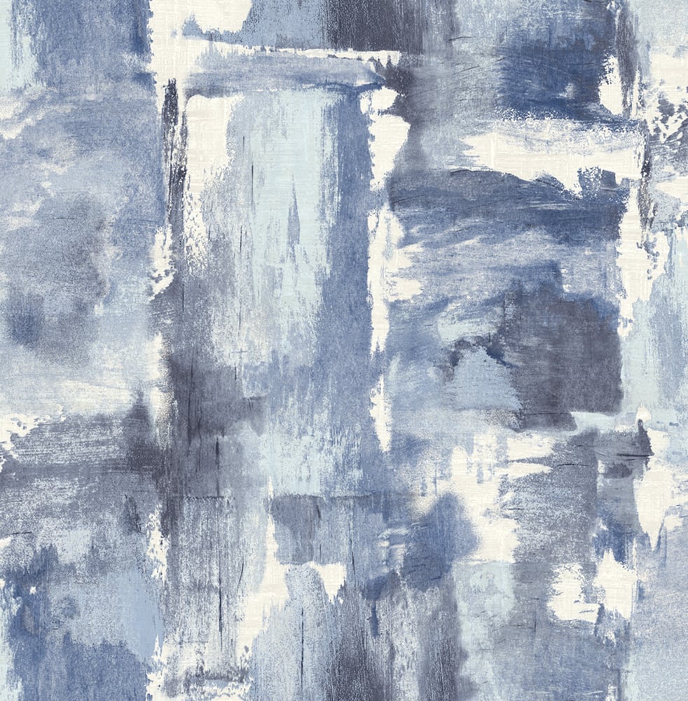 LW51302 Seabrook Designs Living with Art Wallpaper Dry Brush Faux Frozen Lake
