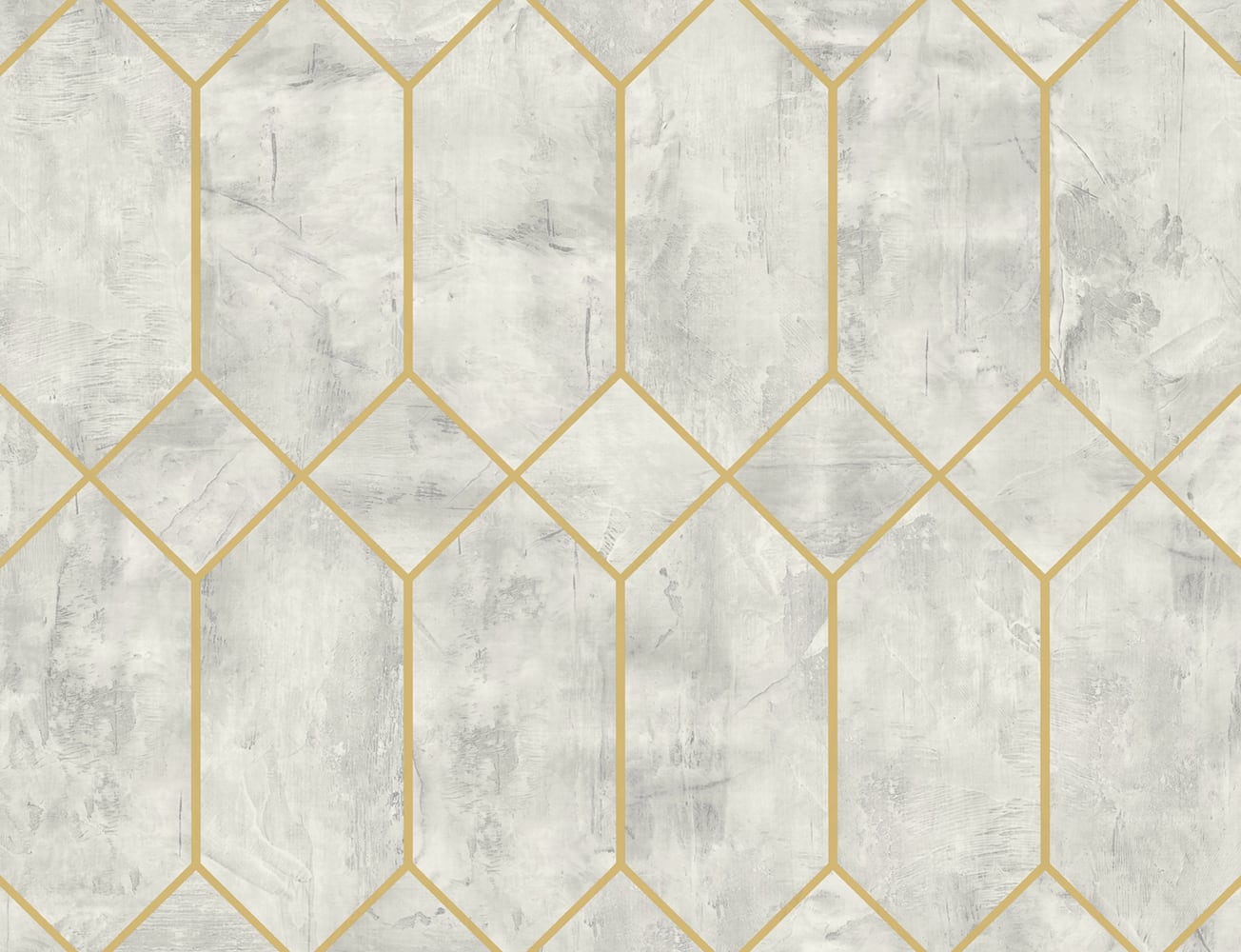 LW51610 Seabrook Designs Living with Art Wallpaper Geo Faux Silver Birch and Metallic Gold