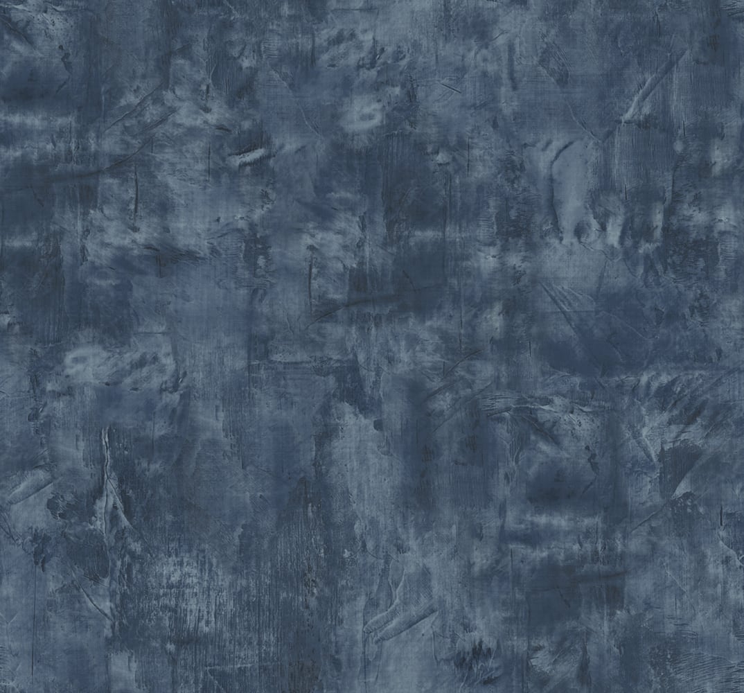 LW51702 Seabrook Designs Living with Art Wallpaper Rustic Stucco Faux Denim Blue