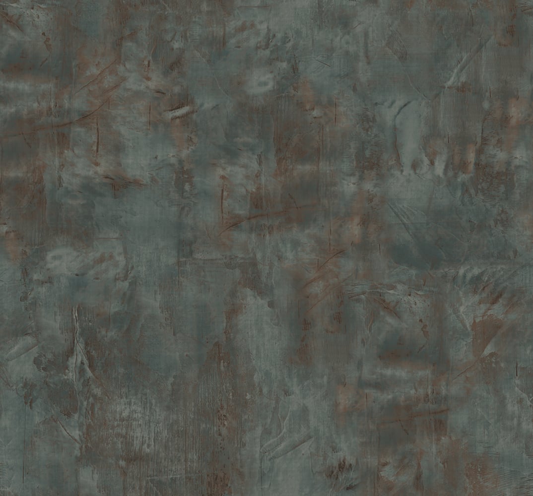 LW51706 Seabrook Designs Living with Art Wallpaper Rustic Stucco Faux Rust and Forest Green