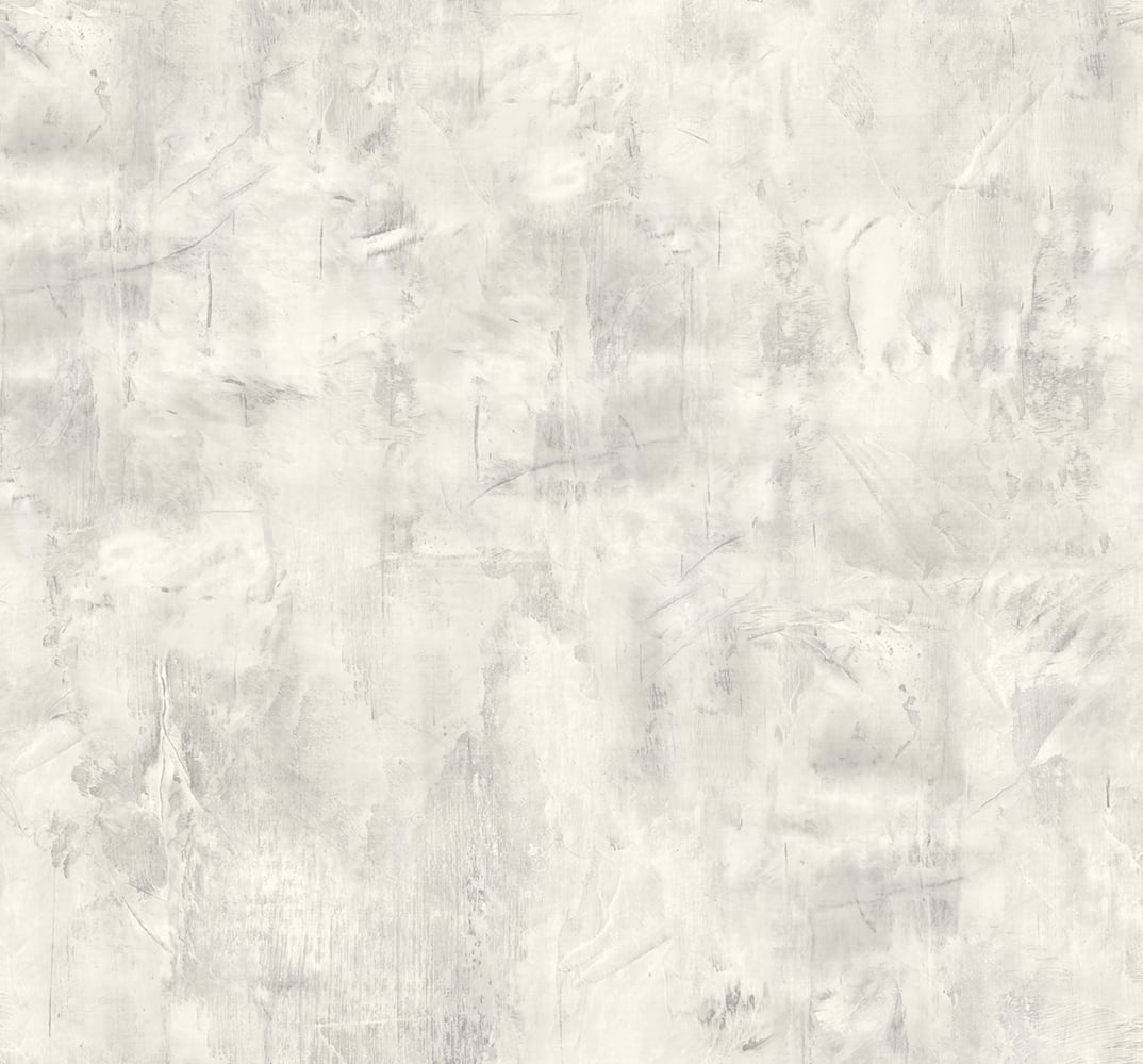 LW51710 Seabrook Designs Living with Art Wallpaper Rustic Stucco Faux Metallic Silver and Snowstorm