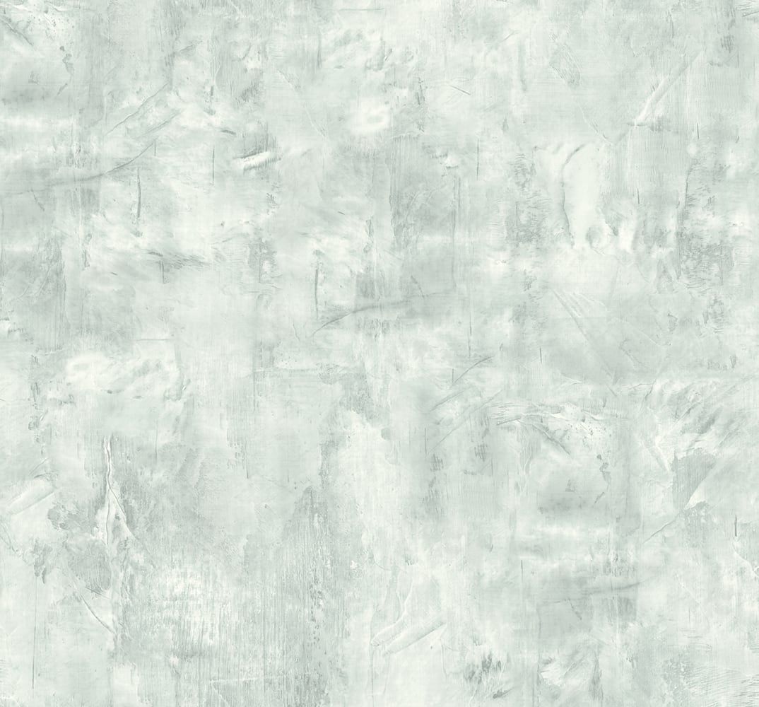 LW51714 Seabrook Designs Living with Art Wallpaper Rustic Stucco Faux Green Mist