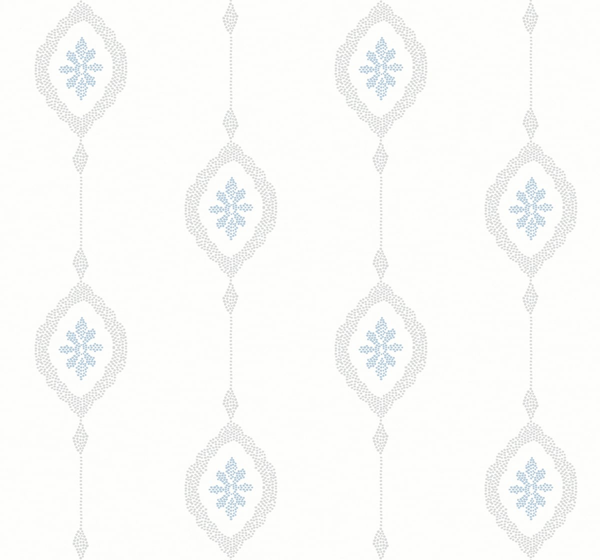 MB30502 Seabrook Designs Beach House Wallpaper Sand Dollar Stripe Blue Oasis
