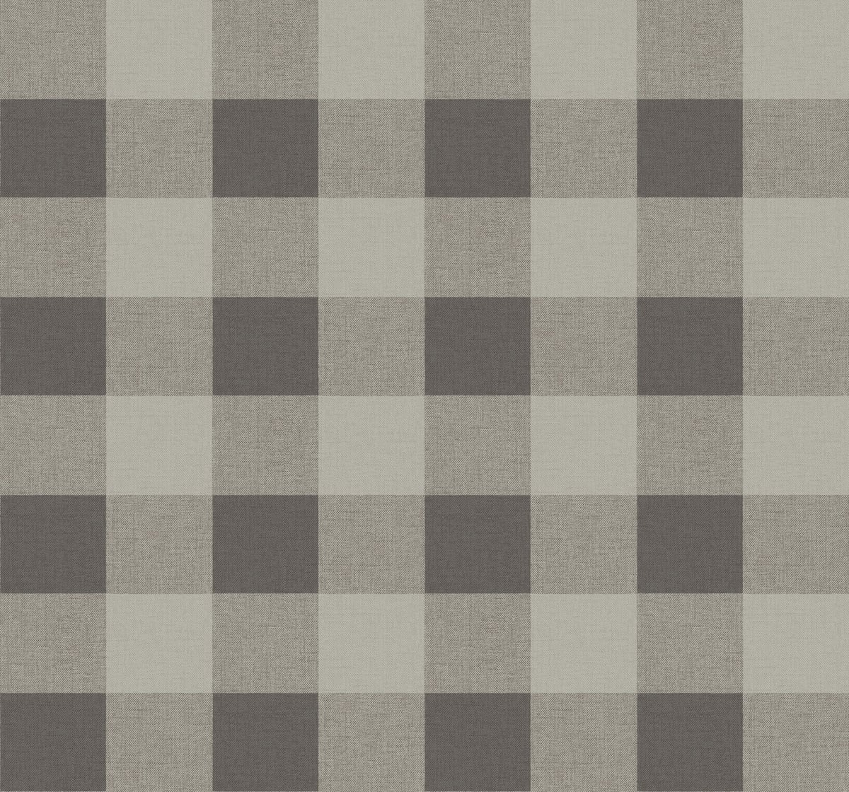 MB31906 Seabrook Designs Beach House Wallpaper Picnic Plaid Black Sands