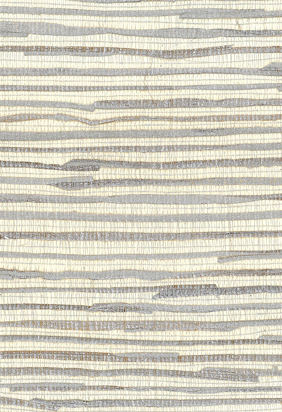 NA204 Seabrook Designs Natural Resource Wallpaper Java Grass Metallic Silver, Off White