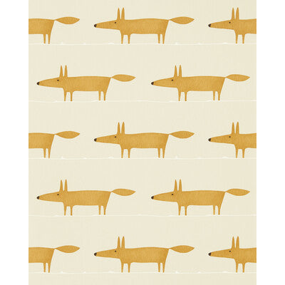 NHAP112818-SCN MIDI FOX WP RAFFIA/CHAI SCION Wallpaper