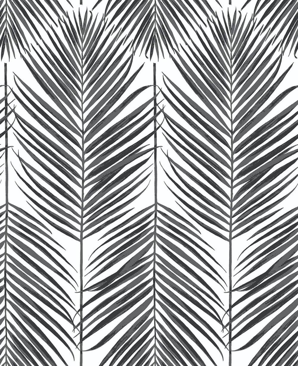 NW33000 NextWall NextWall Peel & Stick Wallpaper Paradise Palm Ebony