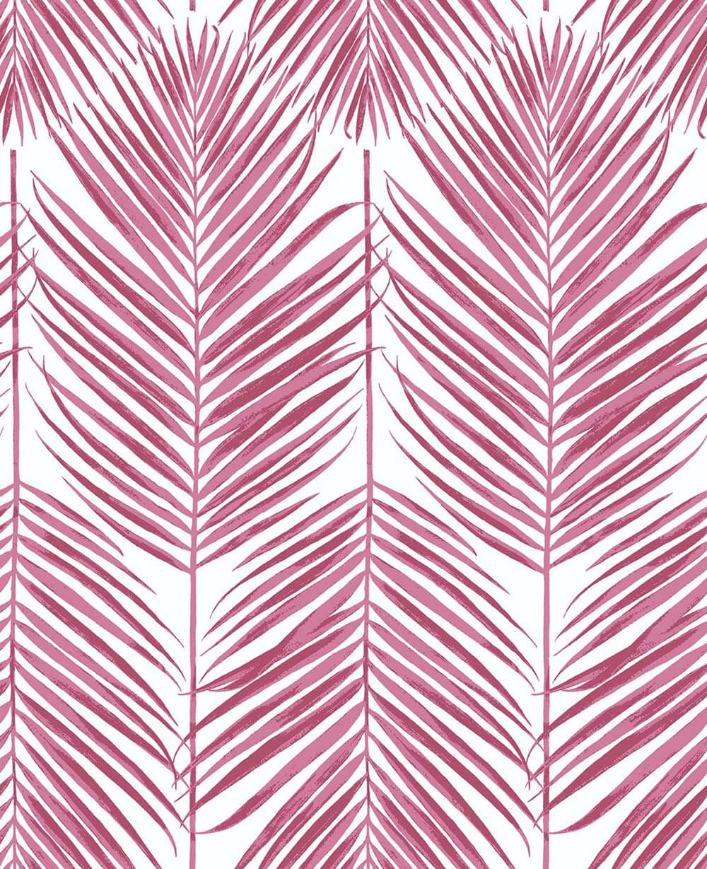 NW33001 NextWall NextWall Peel & Stick Wallpaper Paradise Palm Cerise Pink