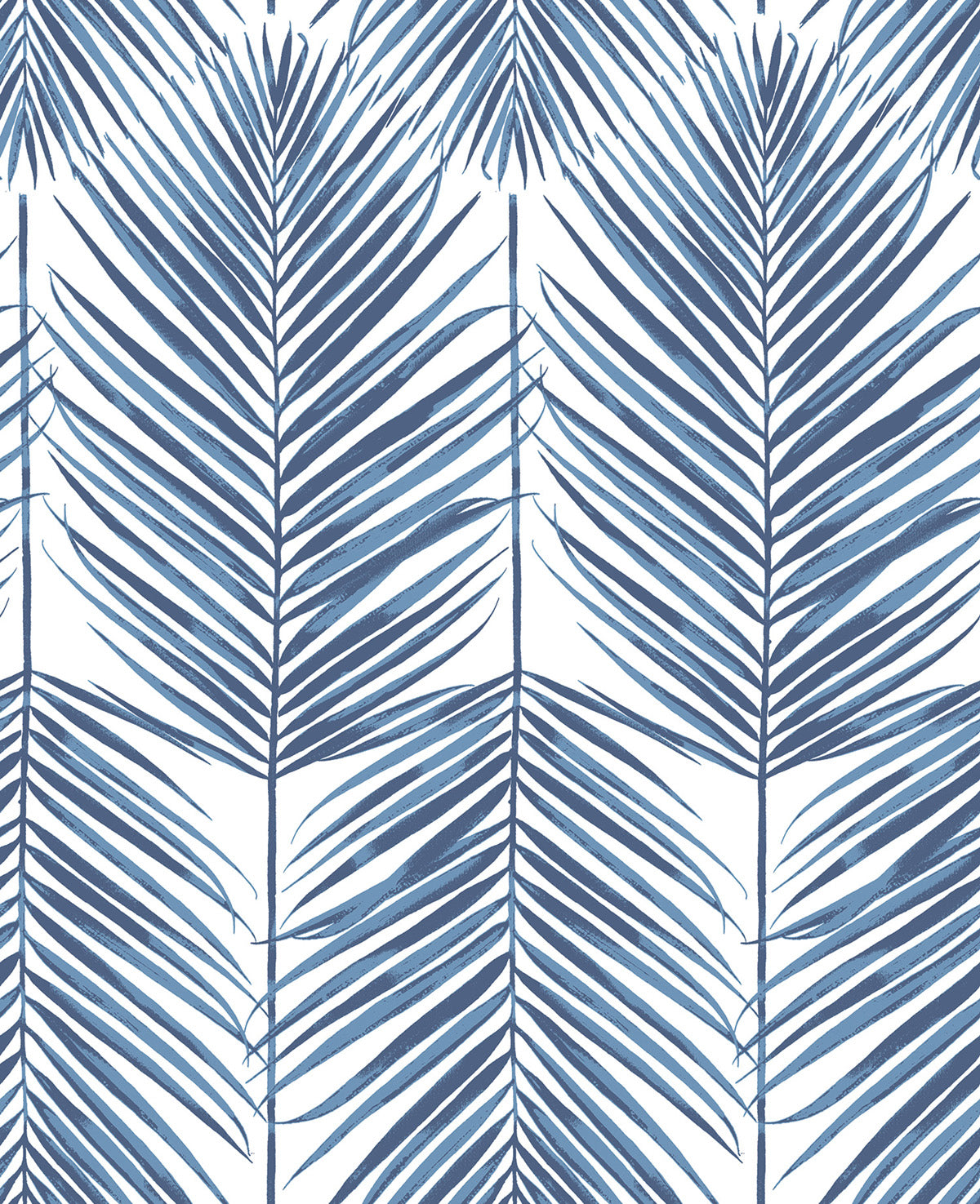 NW33002 NextWall NextWall Peel & Stick Wallpaper Paradise Palm Coastal Blue