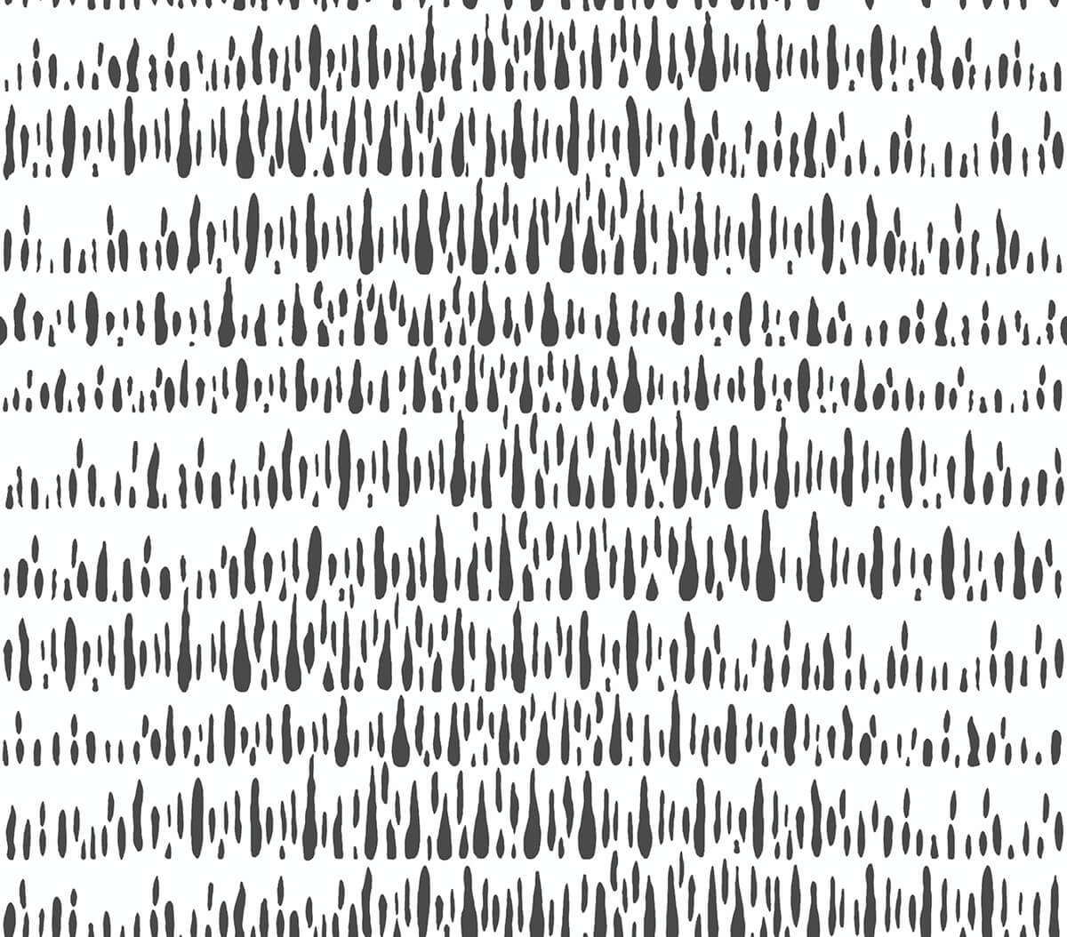 NW34100 NextWall NextWall Peel & Stick Wallpaper Brush Marks Black