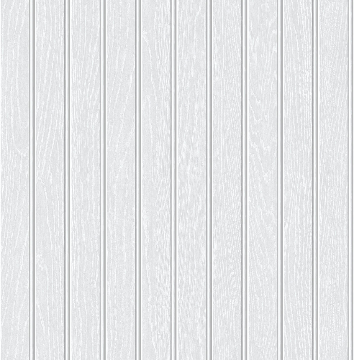 NW35800 NextWall NextWall Peel & Stick Wallpaper Beadboard Off-White & Pearl Gray