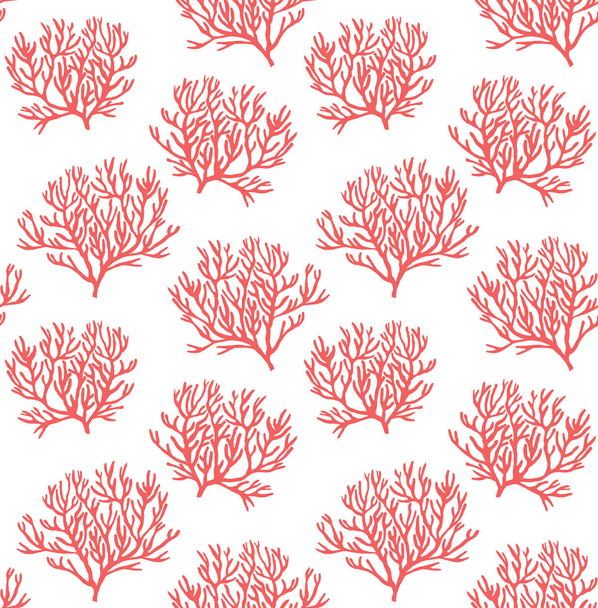 NW38001 NextWall NextWall Peel & Stick Wallpaper Coastal Coral Reef Vermillion