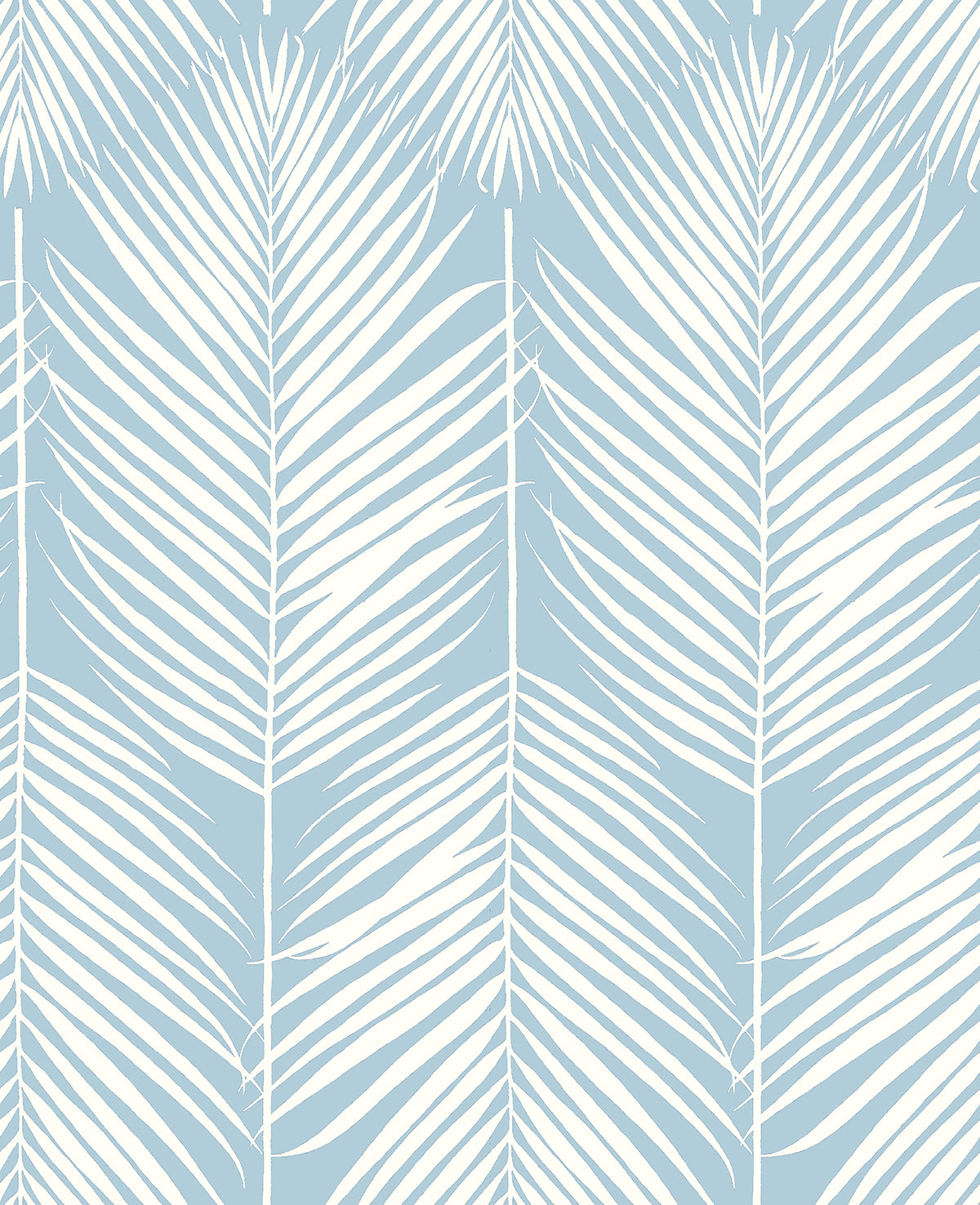NW39812 NextWall NextWall Peel & Stick Wallpaper Palm Silhouette Hampton Blue