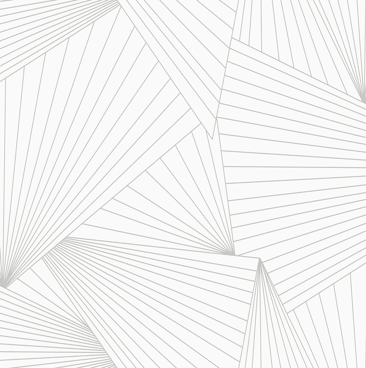 NW41318 NextWall NextWall Peel & Stick Wallpaper Ray Geo White & Harbor Gray
