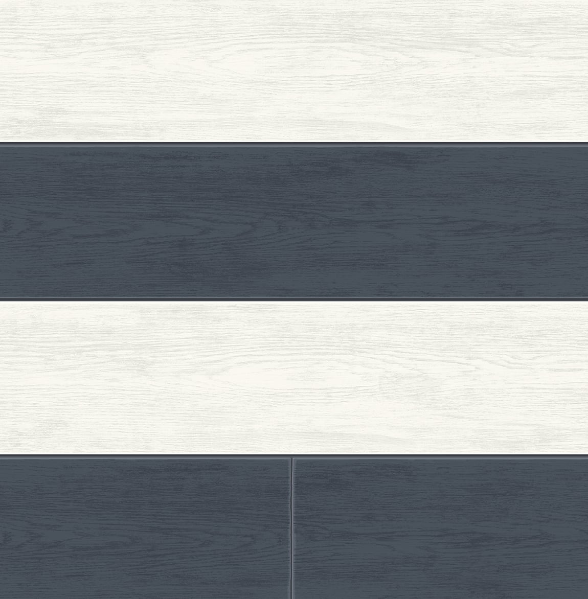 NW43512 NextWall NextWall Peel & Stick Wallpaper Two Toned Shiplap Navy Blue