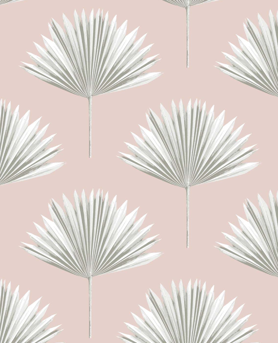 NW46501 NextWall NextWall Peel & Stick Wallpaper Tropical Fan Palm Pink Mist