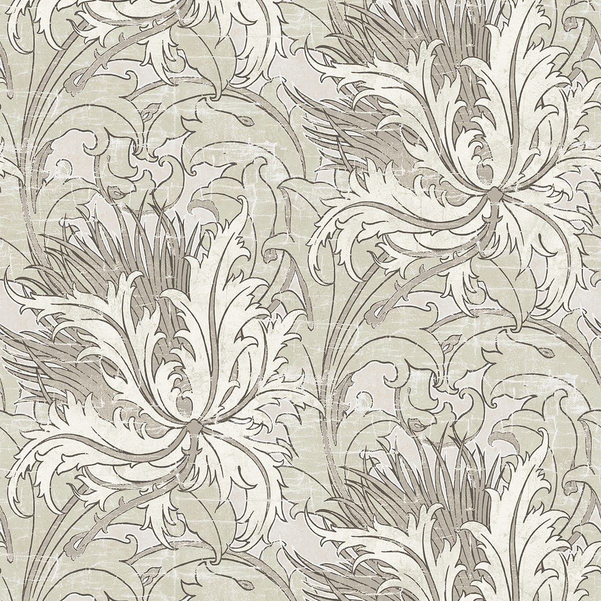 NW50708 NextWall NextWall Peel & Stick Wallpaper Floral Folly Lunar Rock & Pale Oak