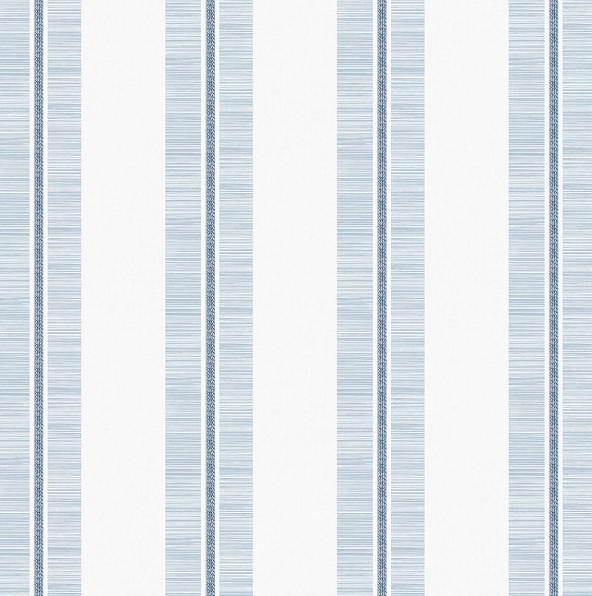 NW51002 NextWall NextWall Peel & Stick Wallpaper Beach Towel Stripe Blue Skies