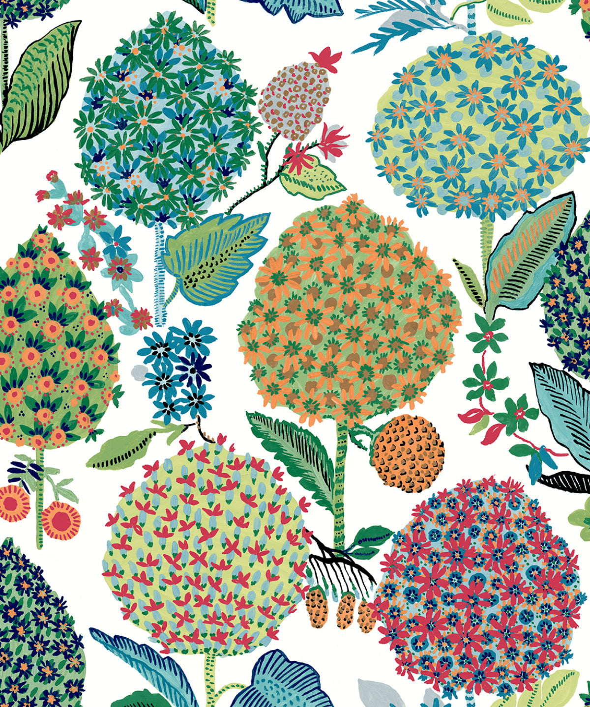 NW52701 NextWall NextWall Peel & Stick Wallpaper Blooming Bulbs Summer Spritz