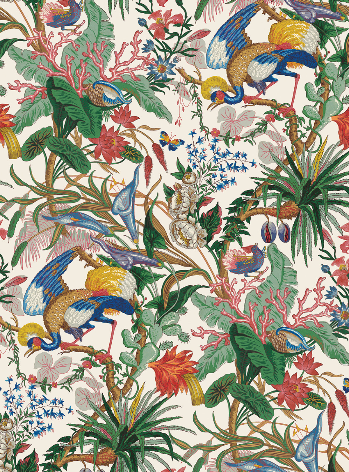 NW52810 NextWall NextWall Peel & Stick Wallpaper Tropical Canopy Sea Salt
