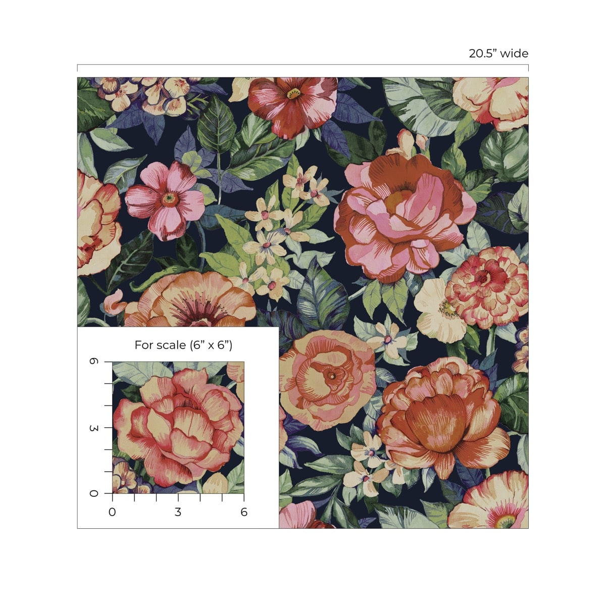 NW52926 NextWall NextWall Peel & Stick Wallpaper Watercolor Floral Garden Neutral & Wrought Iron