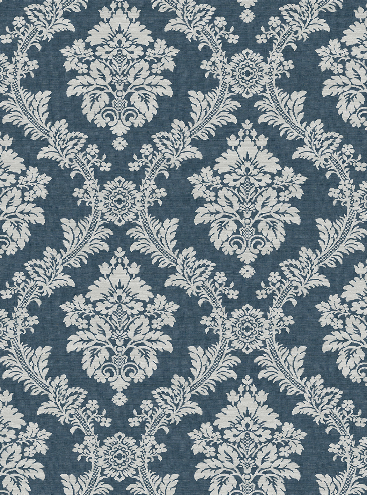 NW53602 NextWall NextWall Peel & Stick Wallpaper Seaside Damask Denim Blue