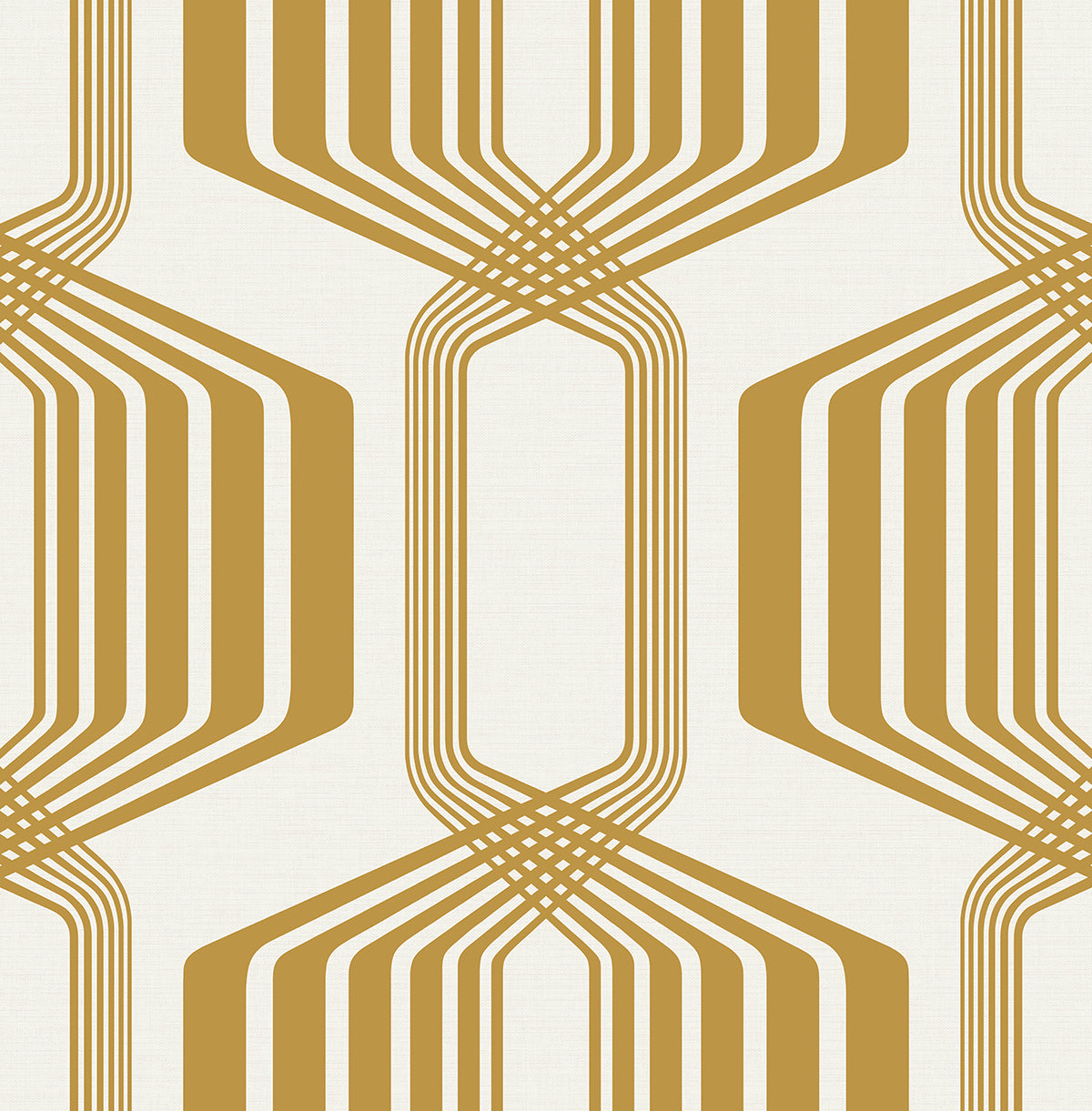 NW55305 NextWall NextWall Peel & Stick Wallpaper Striped Geo Metallic Gold