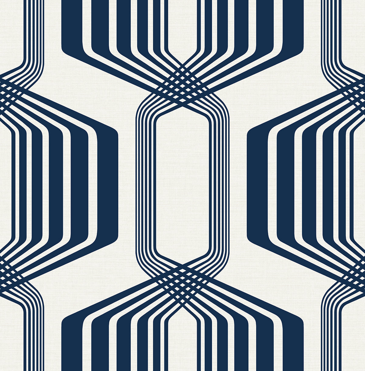NW55312 NextWall NextWall Peel & Stick Wallpaper Striped Geo Blue Sapphire