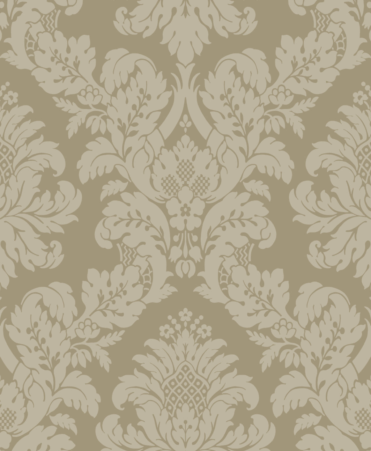 NW56305 NextWall NextWall Peel & Stick Wallpaper Charnay Damask Metallic Champagne & Glitter