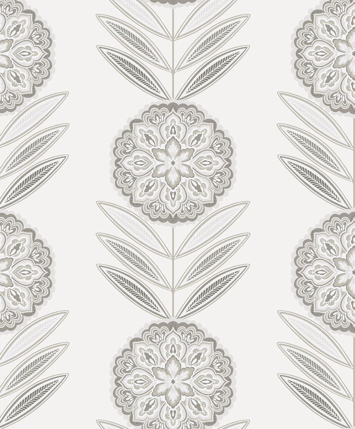 NW59900 NextWall NextWall Peel & Stick Wallpaper Folk Flowers Morning Fog