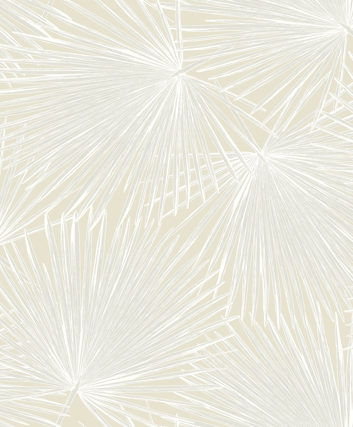 NW60100 NextWall NextWall Peel & Stick Wallpaper Palmate Leaf Frond Pearl