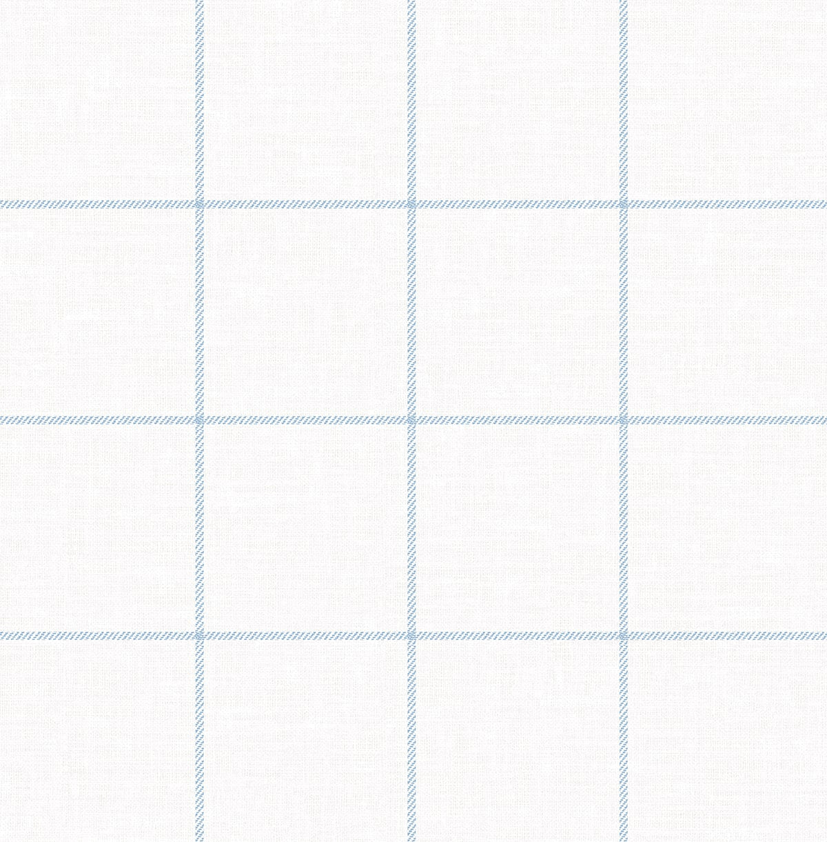 NW60602 NextWall NextWall Peel & Stick Wallpaper Classic Striped Check Sky Blue & Linen