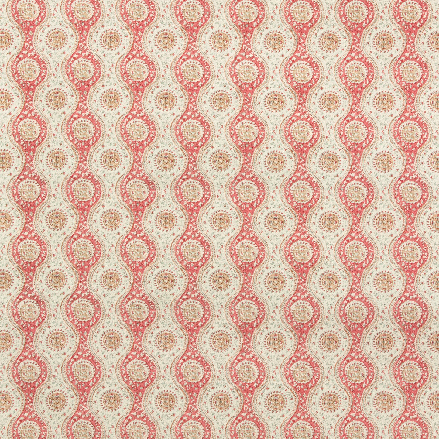 8019129-196 NADARI PRINT RED/BEIGE BRUNSCHWIG & FILS