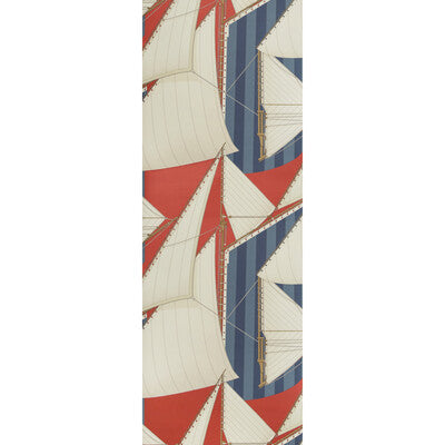 P2018109-195 ST TROPEZ WP RED/BLUE LEE JOFA Wallpaper
