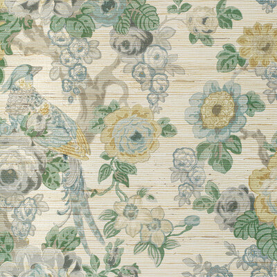 P2020100-1311 AVONDALE PAPER SLATE/AQUA LEE JOFA Wallpaper
