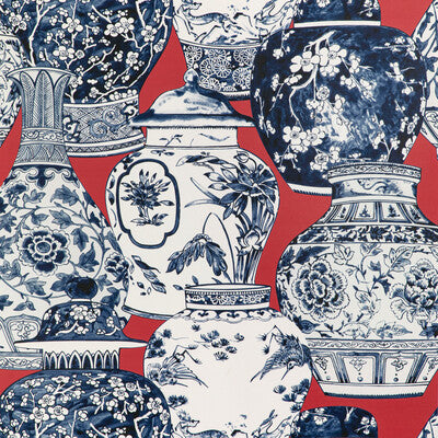 P2020108-1950 PANDAN PAPER CHILI/BLUE LEE JOFA Wallpaper
