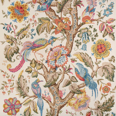 P2023114-519 TREE OF LIFE WP DENIM/BERRY LEE JOFA Wallpaper
