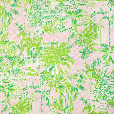 P2025113-73 PALM BEACH WP PINK/GREEN LEE JOFA Wallpaper
