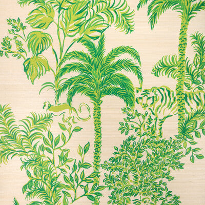 P2025119-1630 TIGER QUEEN GC GREEN LEE JOFA Wallpaper