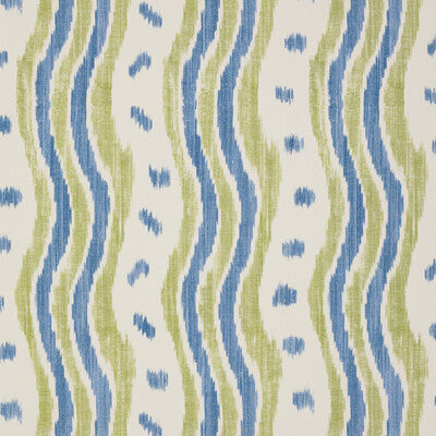 PBFC-3531-523 IKAT STRIPE WP BLUE/LIME LEE JOFA Wallpaper